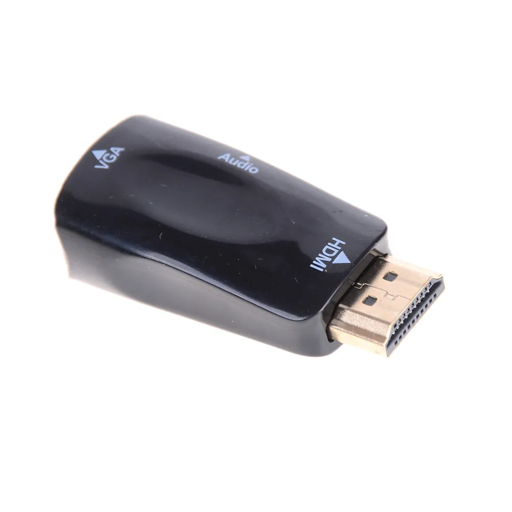 Для HDMI-VGA адаптер конвертер кабель с аудио кабелем для ПК ноутбука поддержка HD 1080P