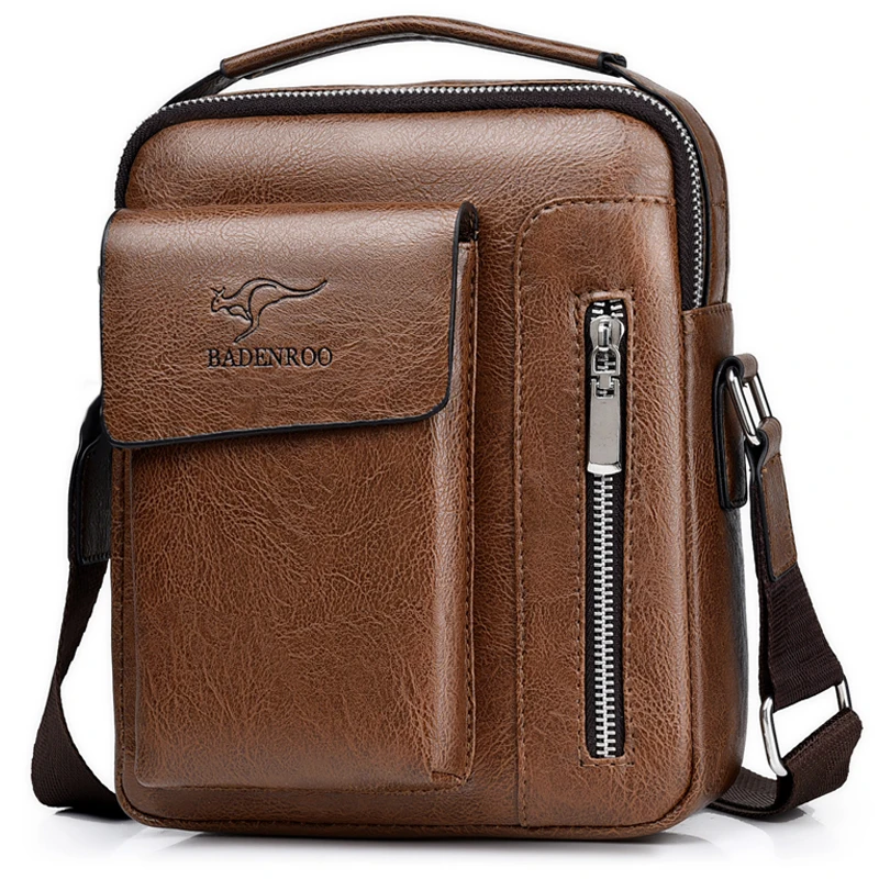 Новая роскошная брендовая винтажная сумка-мессенджер мужские кожаные сумки на