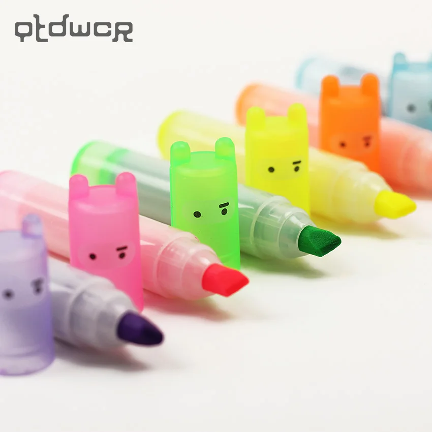 6 шт. милый мини хайлайтер в Корейском стиле|mini highlighter|highlighter stationeryhighlighter kawaii |
