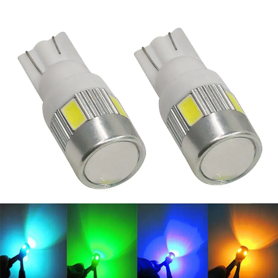 Светодиодный стоп сигнал T10 168 6 высокой мощности 5730 SMD 2 шт. Автомобильный задний