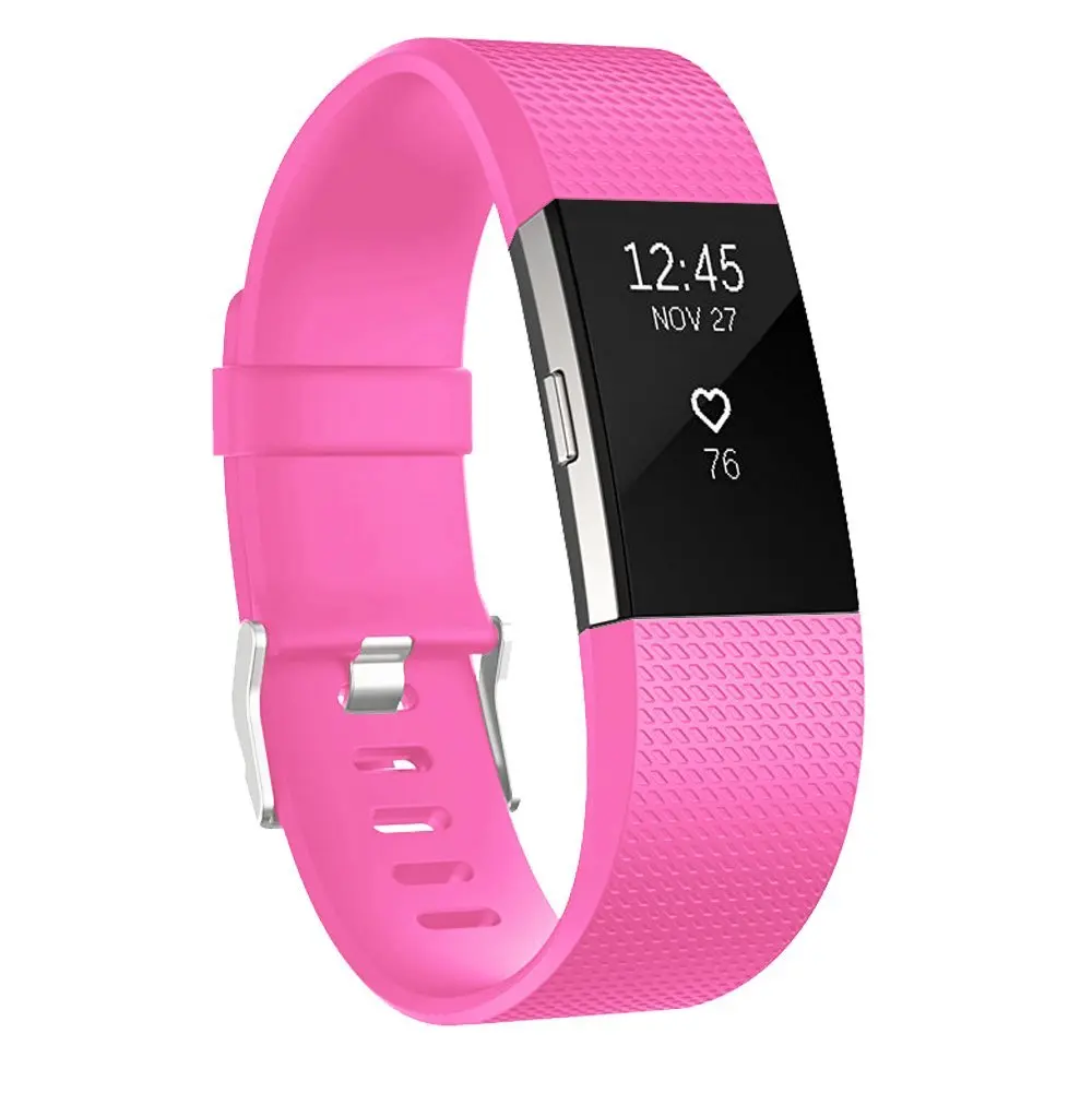 Honecumi 10 упак. для Fitbit Charge 2 ремень прочный Фитнес Браслет для Fitbit заряд 2 заменить Для мужчин Т группа для женщин Для мужчин