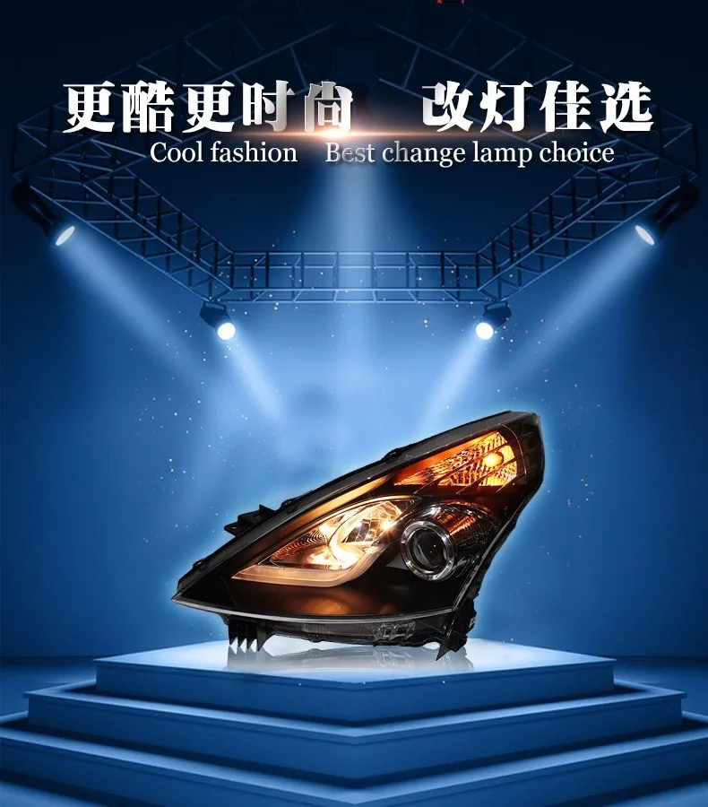 KOWELL автомобильный Стайлинг для Nissan TEANA головной светильник s 2008-2012 для Nissan TEANA светодиодный светильник Q5 bi xenon объектив HID комплект луч