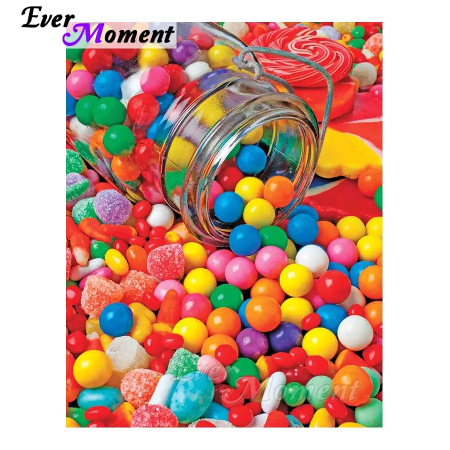 

Алмазная мозаика с изображением конфет Ever Instant, Алмазная мозаика с полным квадратным сверлом 5D, алмазная вышивка «сделай сам», стразы, Декор ...