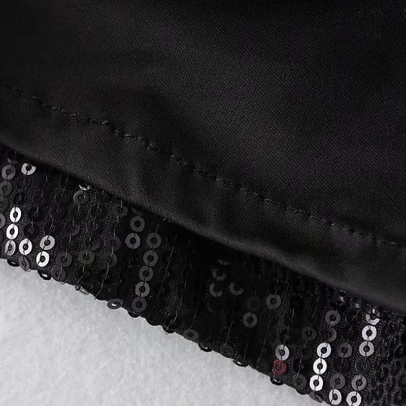 KZ863 женский шикарный двубортный лоскутный Sequines Блейзер Дамская мода Спринт блейзеры