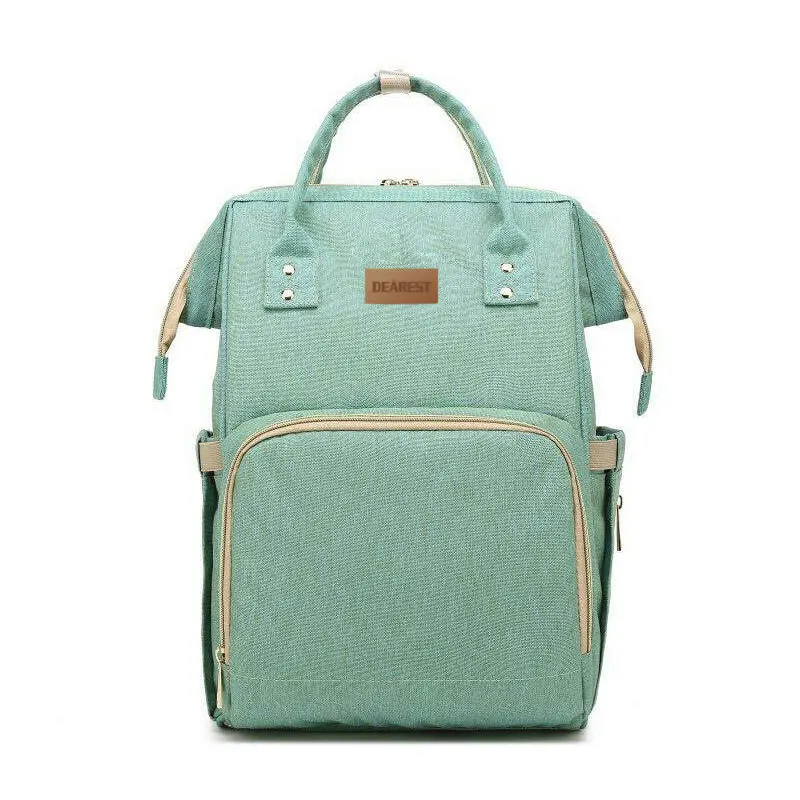 Милая сумка из узорчатой ткани Orangizer рюкзак Mommy Bag для Детские коляски - Цвет: Green