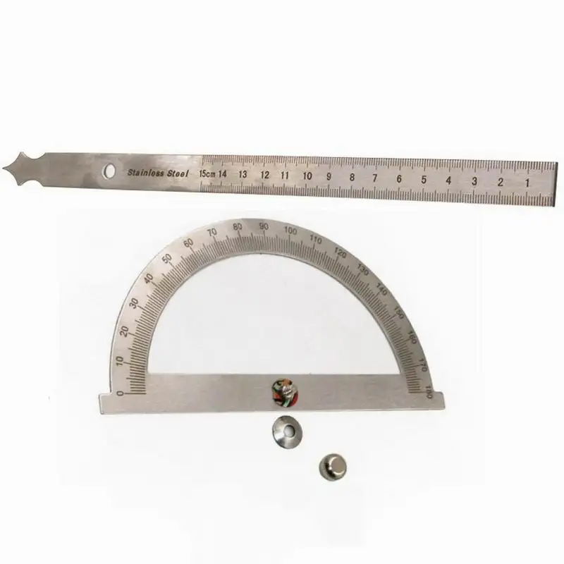 100 шт. транспортир с круглой головкой угол квадратное правило линейка машиниста