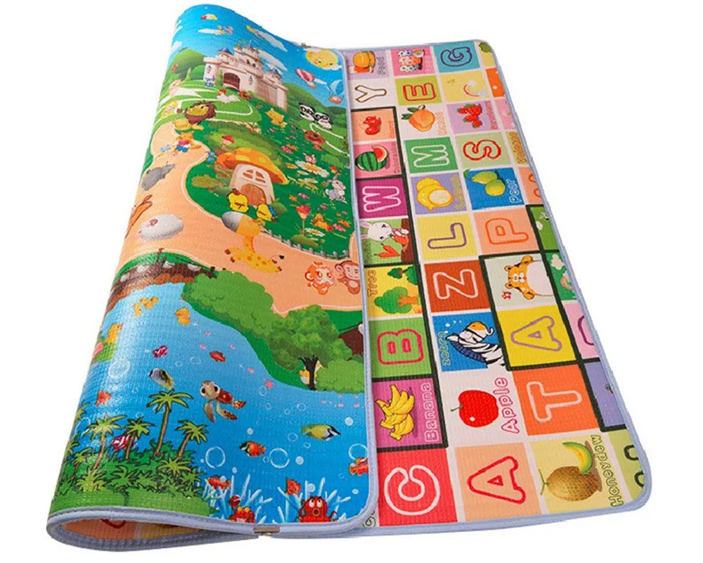 

Baby Crawling Gym Mats Non-Toxic Kids Game Pad Family Picnic Rugs Infant Playing Carpets 180CMx120CM Thickness 1.5CM