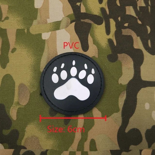USA OPS BLACK BEAR Paw US FASTENER Tactical K9 DOG CLAW TRACKER SWAT PATCH Badge APPLIQUE | Дом и сад