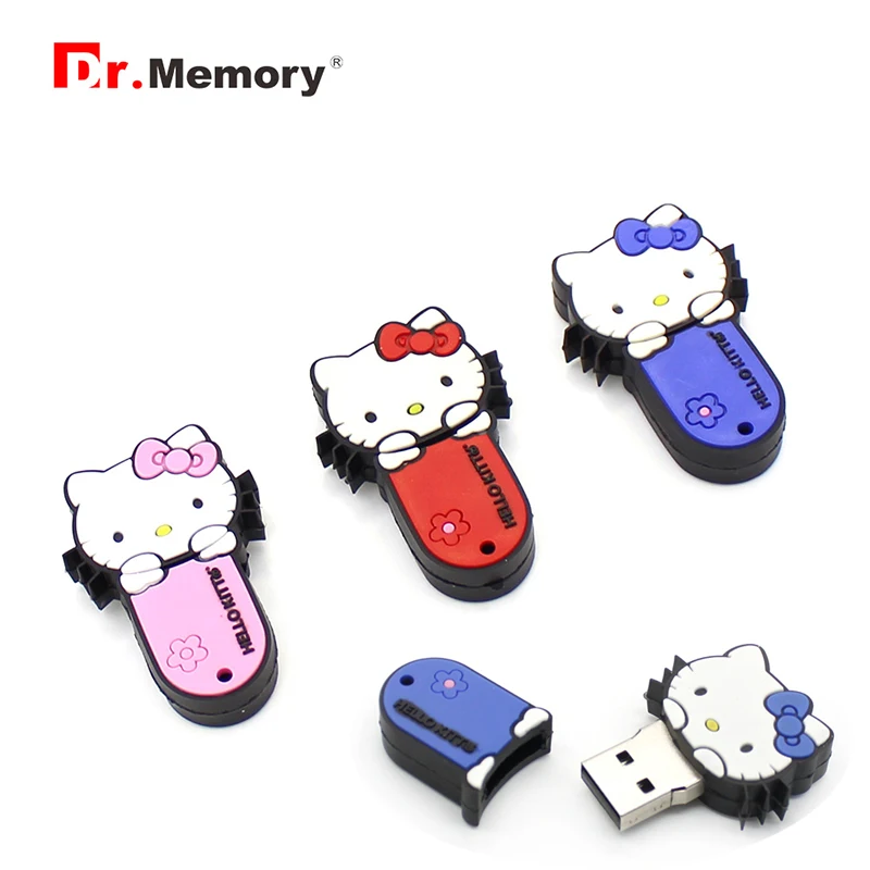 Мультяшные USB флеш-накопители 8 Гб милый котенок Кот Единорог кролик животное флешки 32 ГБ флеш-накопитель 4 Гб 16 Гб карта памяти творческие подарки