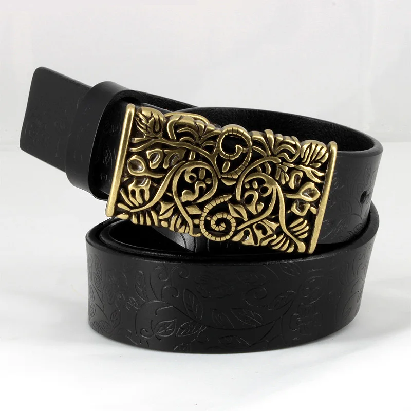 Ремень женский из натуральной кожи с пряжкой | Аксессуары для одежды