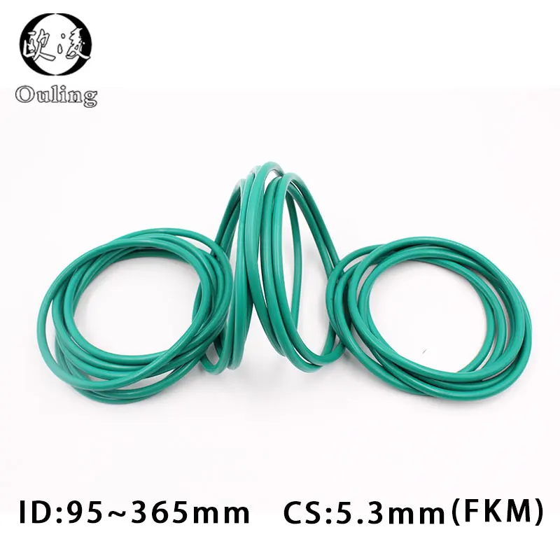Уплотнительное кольцо FKM 1 шт. уплотнительное из флюорового каучука CS5.3mm ID95/97