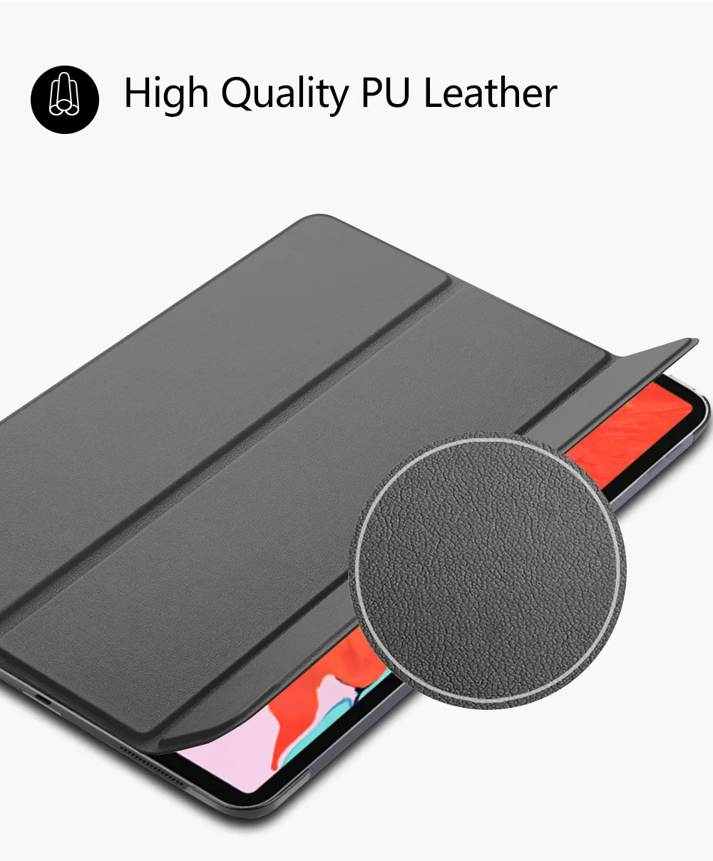 Чехол для планшета для ipad pro 11, однотонный чехол из ТПУ, чехол для нового ipad pro 11 с держателем для карандашей, Смарт, трехслойная подставка