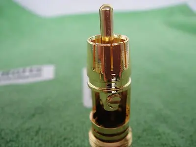 Золотой RCA винт NAKAMICHI без пайки бесплатный аудио кабель Разъем штекер 44A|solderless