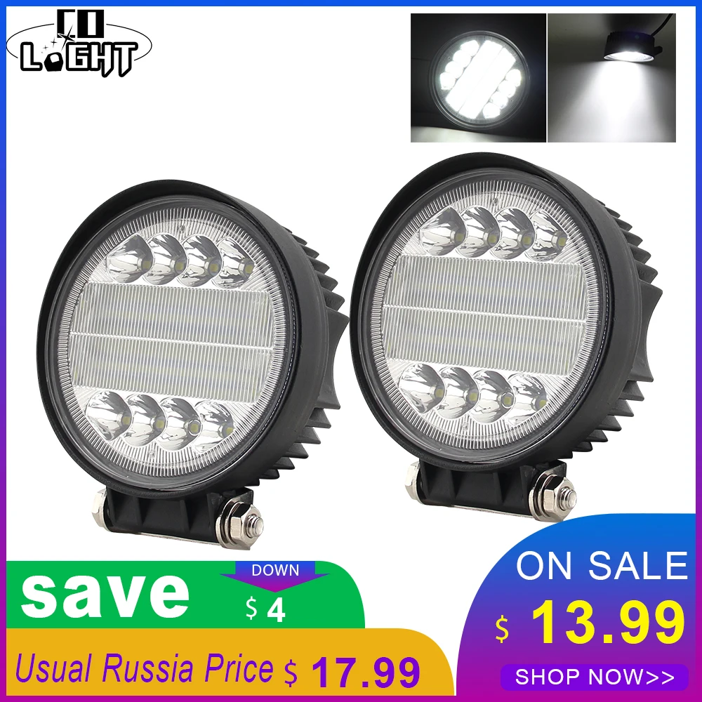 Светодиодный рабочий светильник CO 36 Вт супер яркий светодиодный 4 6 дюйма для