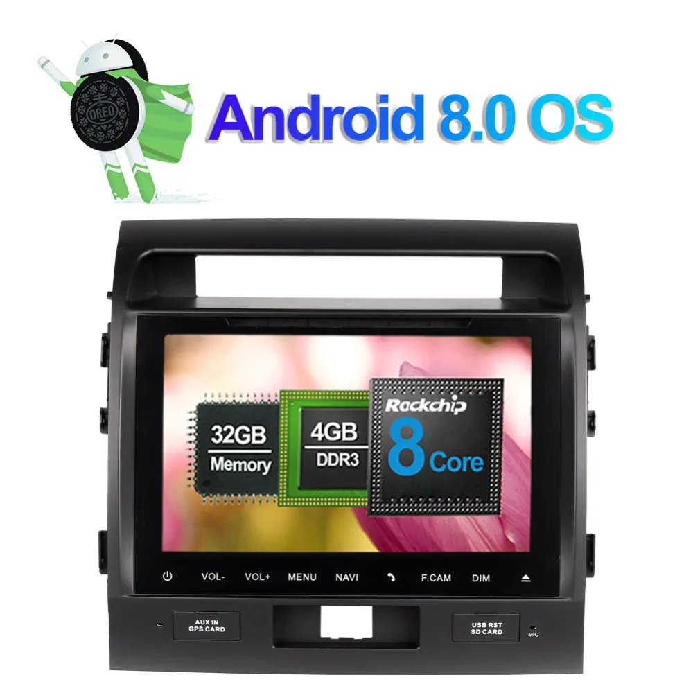 Мультимедийный проигрыватель на Android 8 0 с восьмиядерным процессором ОЗУ 4 Гб GPS