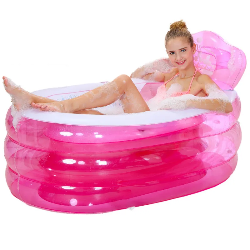 

Thicken Inflatable Bathtub Folding Household Adult/Children Bath Tub Plastic Bath Barrel Beautiful Designed Thermal insulation