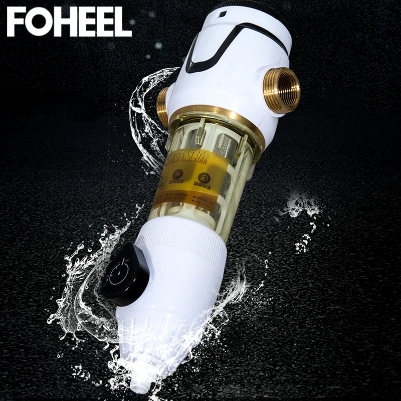 FOHEEL центральный фильтр для предварительной очистки воды Механический защитный прибор обратного осмоса очиститель воды 40UM фильтр очистки