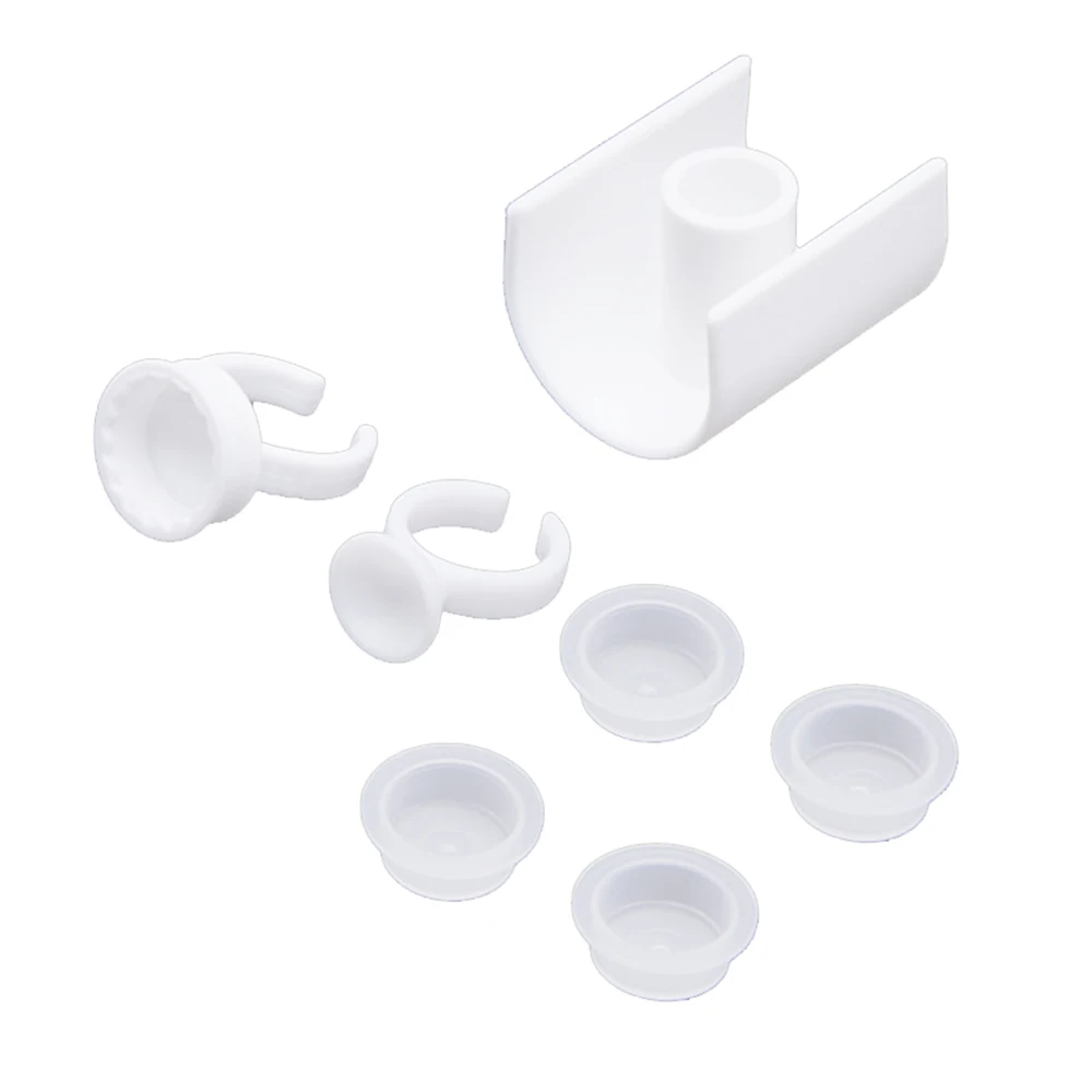 Расширения полосы палитра в футляре кольцо для наклеивания чашки набор 3D ресниц