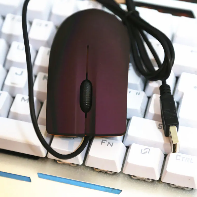 FFFAS Mini 1 2 м Проводная Usb портовая офисная маленькая мышь фиолетового цвета