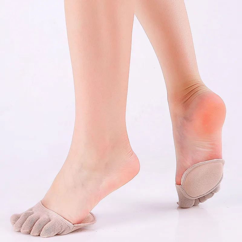1 пара хлопковых Полустельки стельки для ухода за ногами Обезболивание носка