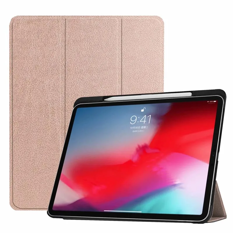 Премиум трифолд Чехол [сильная защита+ Apple Pencil Зарядка поддерживается] авто сна/Пробуждение Крышка для нового iPad Pro 11 дюймов