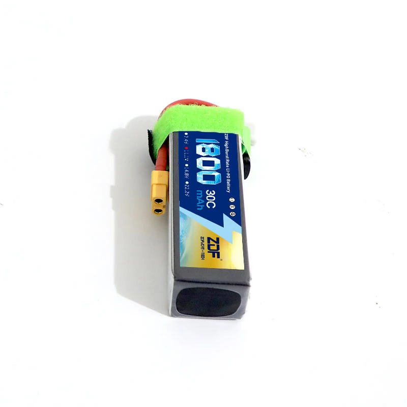 Батарея ZDF RC Lipo 2S 3S 4S 6S 7 4 V 11 1 v 14 8 22 2 1800mAh 30C 60C akku-батарея для радиоуправляемой