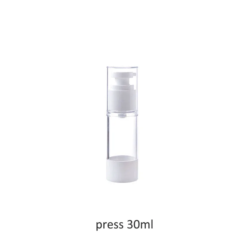 press 30ml Набор вакуумной бутылки для путешествий, набор для макияжа, спрей-бутылка, лосьон, прозрачный парафум-спрей, Портативный 30 мл/50 мл/100 мл, пресс-тип - Цвет: press 30ml