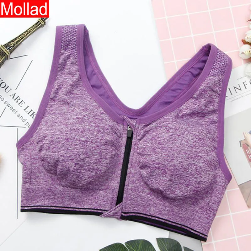 Новая мода Бесшовные молния бюстгальтер плотно дышащий жилет без стального