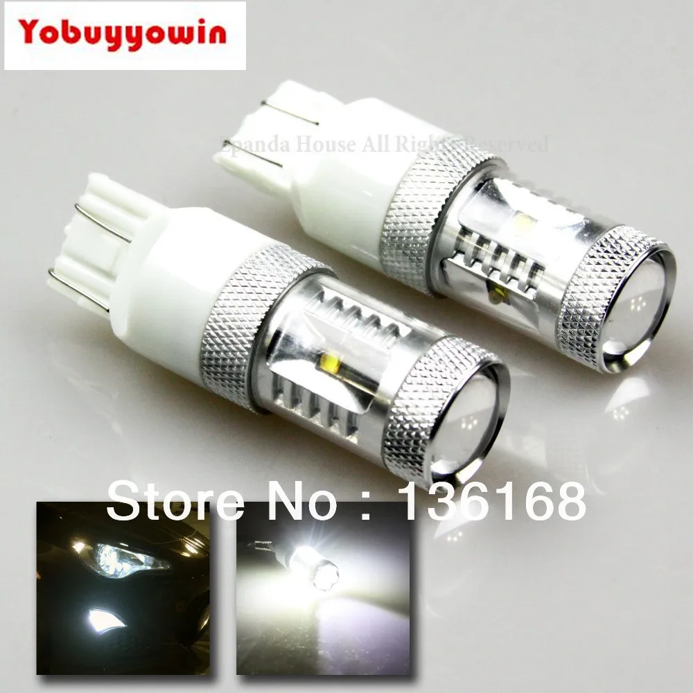Большая сделка! 4 шт. 30 Вт Osramchips Led 7440 T20 W21 5W 21 5 W3X16Q белый/янтарсветодиодный