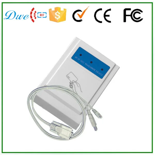 

Verifying RFID code number security systems reader with RS232 and USB interface