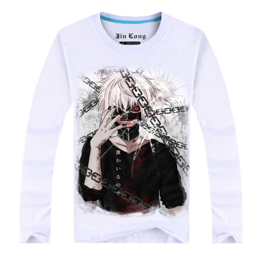 Brdwn Токийский Гуль унисекс Ken Kaneki Touka Kirishima печать косплей футболка с длинными