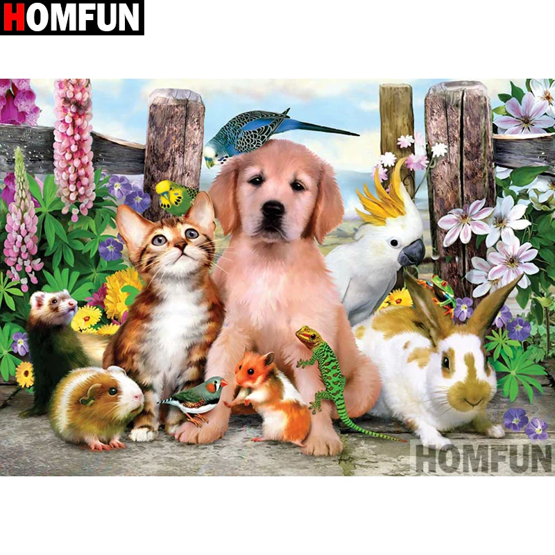 HOMFUN 5d алмазная живопись камни в форме ромба/Круглый &quotперсонажа из