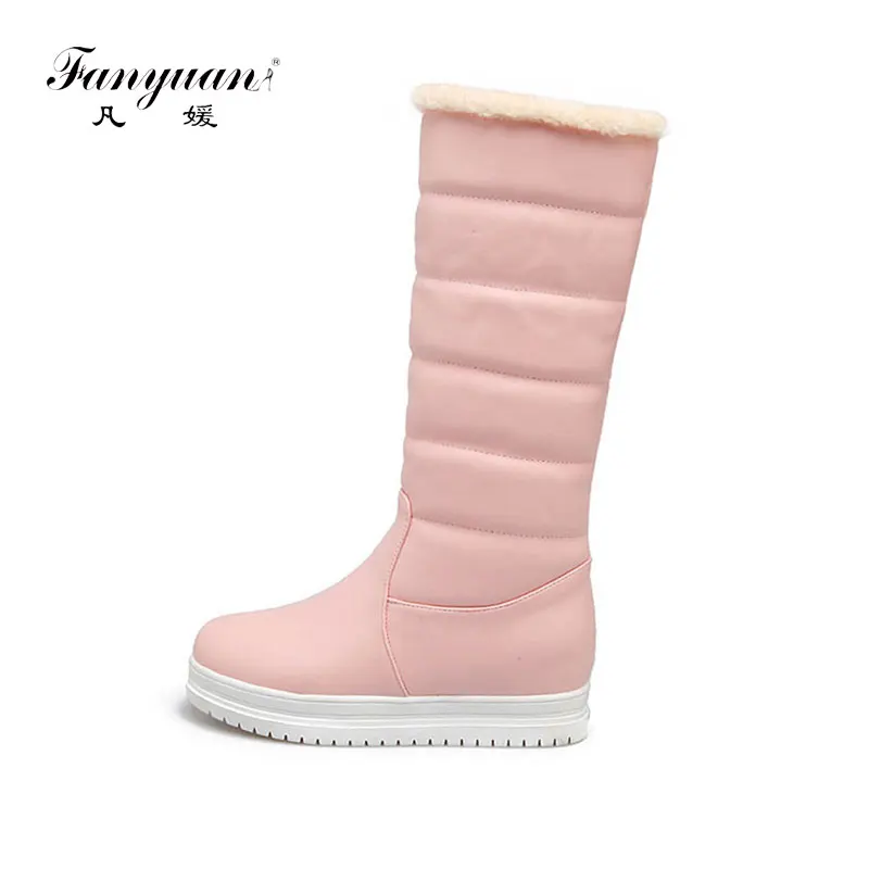 

fanyuan Wholesale New Hot Fashion sexy ladies' Platform Boots Women Knee High boots winter women shoes fur warm snow boots