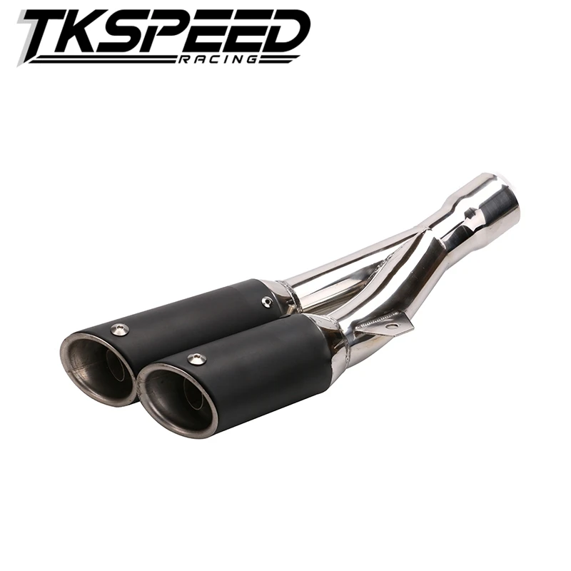 Universal Dual Exhaust Muffler Pipe Slip On For Motorcycle Motocross Supermoto Street Bike Scooter ATV Quad Dirt Off Road | Автомобили и