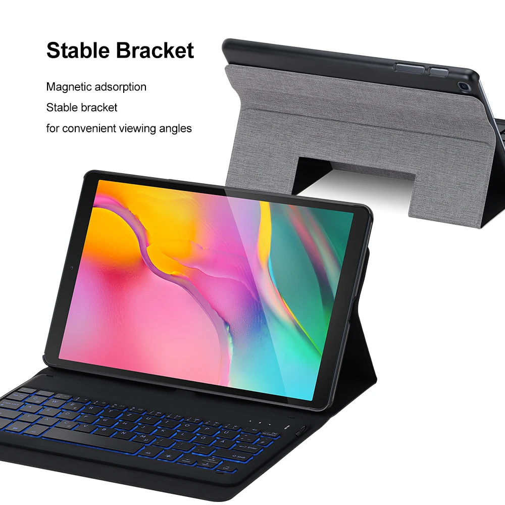 Немецкий чехол с клавиатурой Bluetooth для samsung Galaxy Tab A 10,1 дюймов планшет SM-T510 SM-T515 с беспроводной клавиатурой планшет