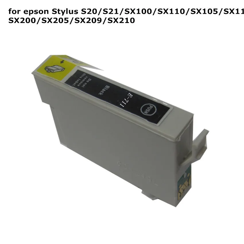 1 шт. T0711 71 черный совместимый чернильный картридж для принтера EPSON Stylus S20 S21 SX100 SX110