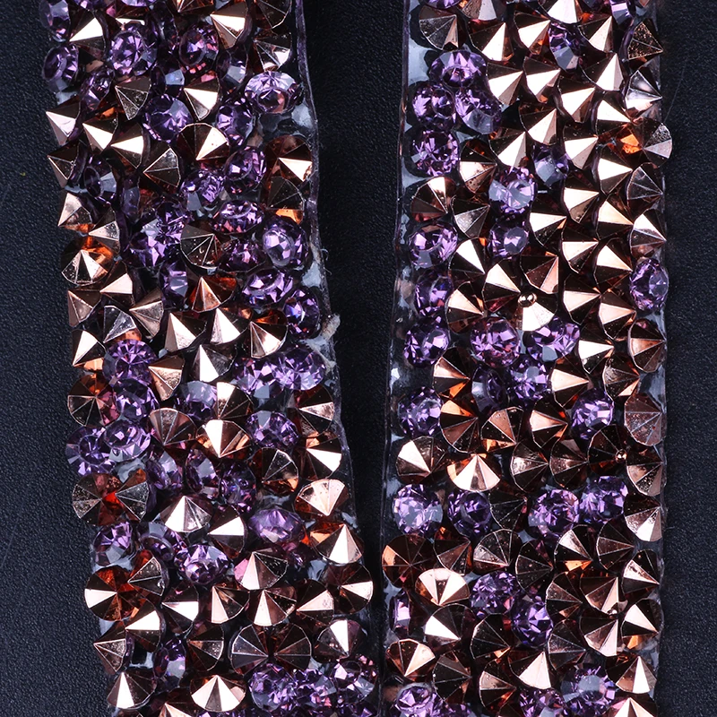 

Prajna Resin Rhinestone Tape Applique Hotfix Craft Rhinestone Trim Chain Artwork Wedding Dress Decoration 1 Yard 1.5cm 3cm Width