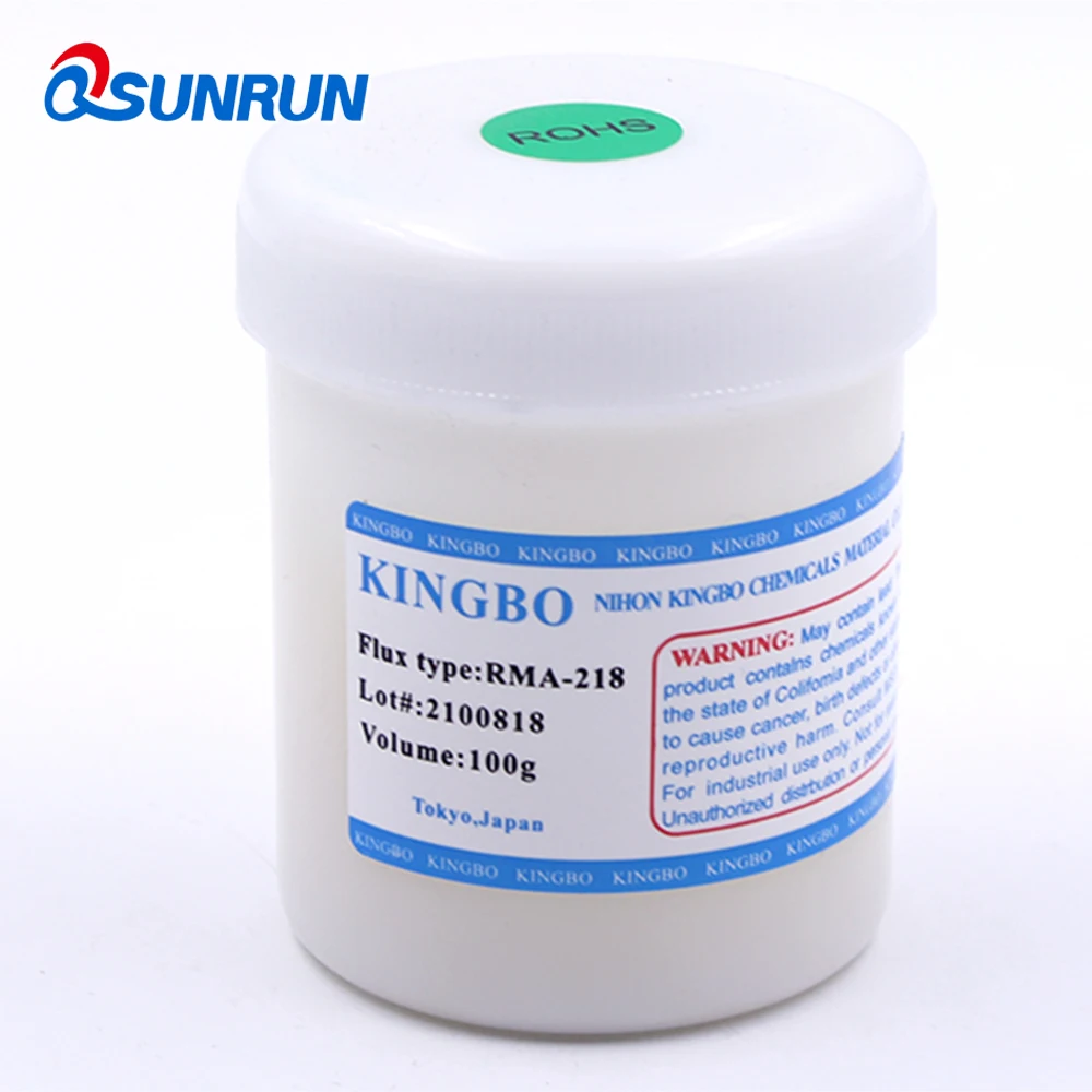 QSUNRUN флюс смазка 1 шт. 100 г Kindbo пайка паста RMA 218 для BGA Reball PCB SMT IC SMD Rebaling