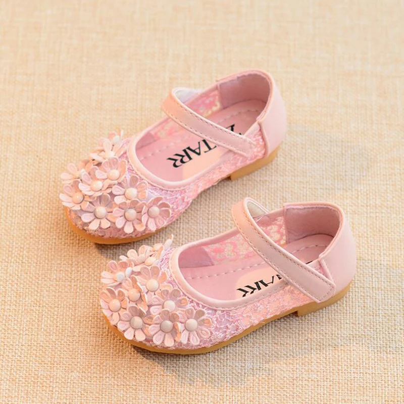 2019 весенне-летняя детская обувь для девочек с цветами принцессы удобные дышащие