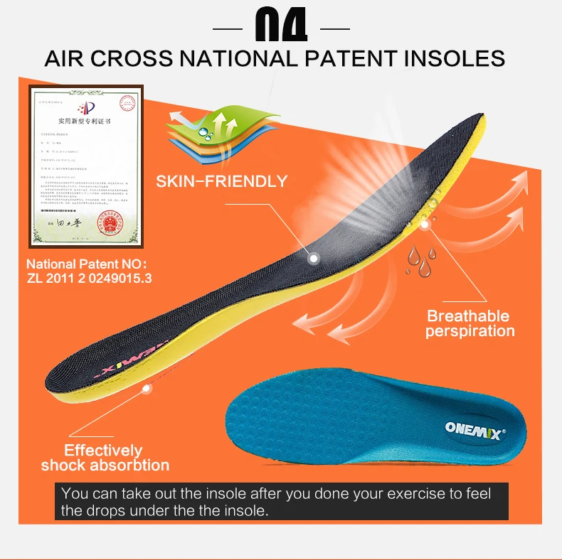 ONEMIX Men's Sport Running Shoes Music Rhythm Men's Sneakers Breathable Mesh Outdoor Athletic Shoe Light Male Shoe Size EU 39-47