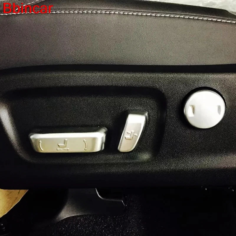 

Bbincar Car Auto Styling ABS Chrome Front Seat Height Adjustment Switch Button Knob Panel Cap Accessories 6pcs For Lexus RX 2016