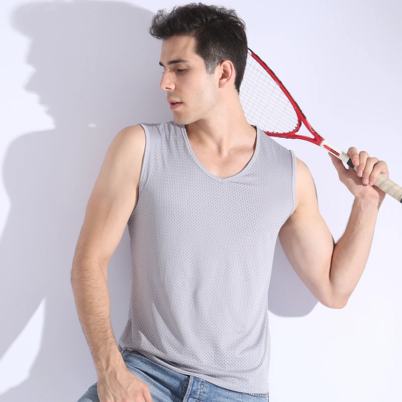 Жилет Мужской Воздухопроницаемый сетчатый Быстросохнущий жилет из вискозы с