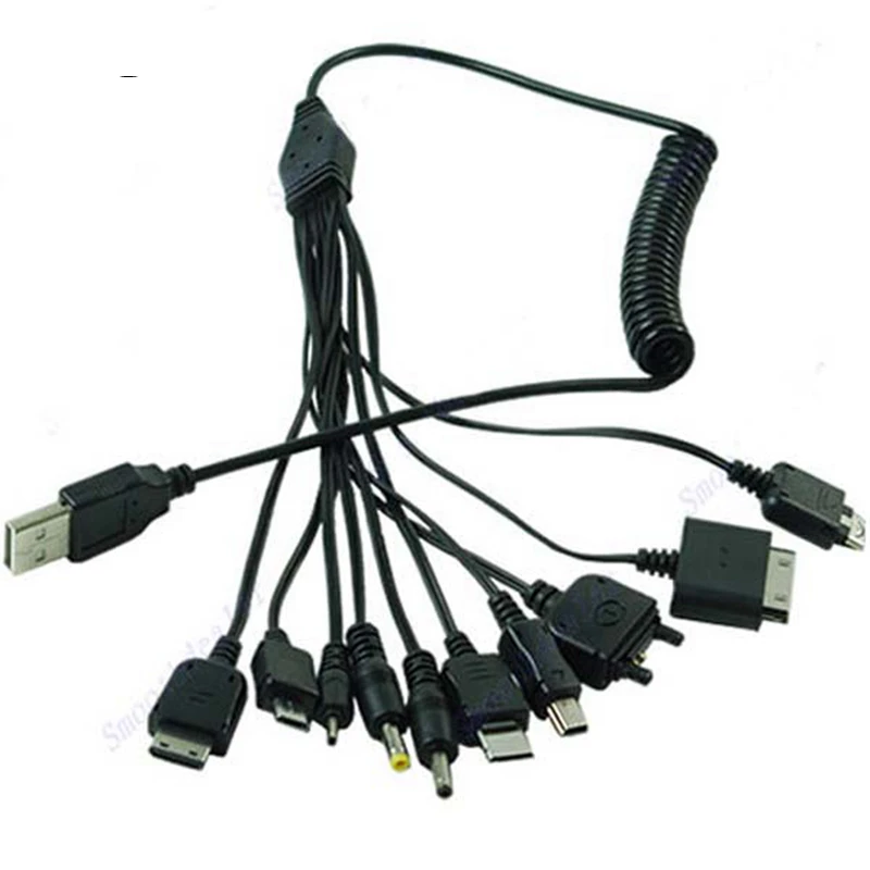 Многофункциональные 10 в 1 универсальные микро мини USB кабели мульти Джек зарядное
