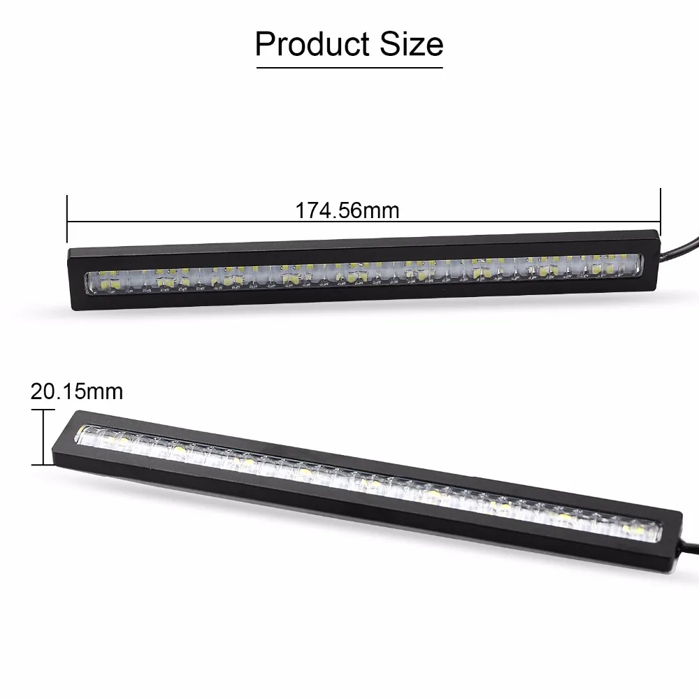 

CARLITS New design Waterproof Car High Power Aluminum LED Daytime Running Lights with Lens DC 12V Super bright DRL Fog Lamps