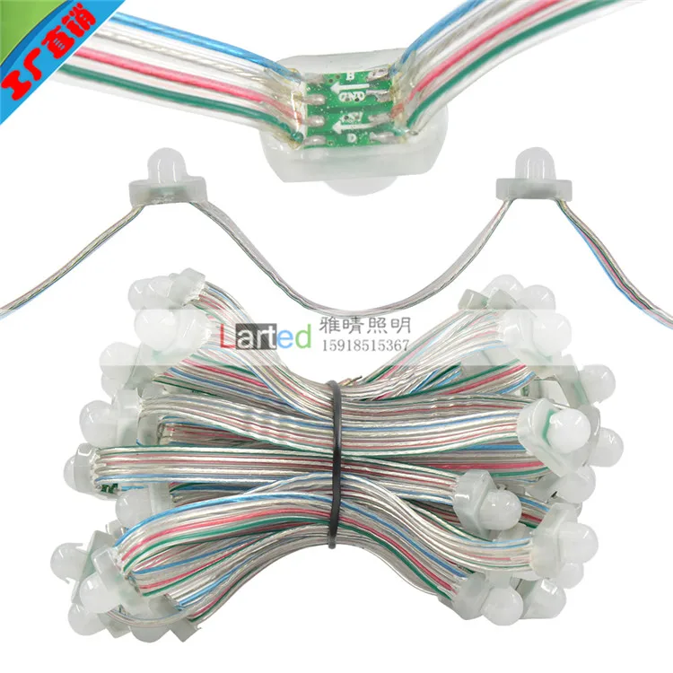 50 шт. WS2813 IC pixel Светодиодный модуль освещения F9 для знака DC5V IP68 Водонепроницаемый