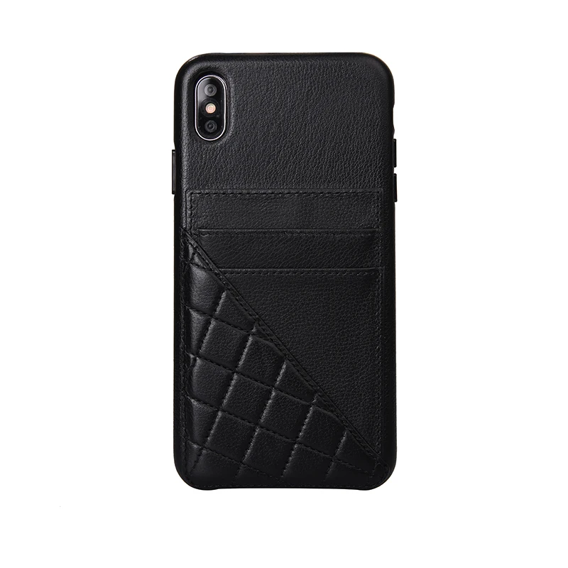 Алюминиевый металлический чехол из натуральной кожи для Apple iPhone XS X XS MAX, роскошный держатель для карт со слотом, чехол