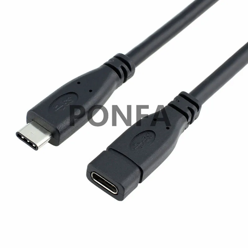 Usb type-C к type-C кабель штекер к женскому USB C 3,1 соединительные кабели расширитель Расширение Кабель-адаптер линия