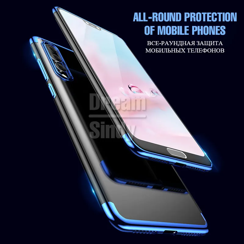 Роскошные покрытие TPU чехол для телефона huawei P20 Lite Мягкий силиконовый прозрачный