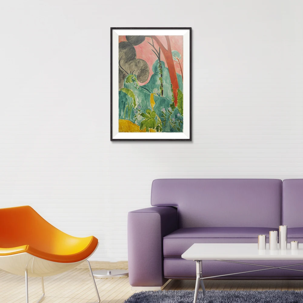 Picasso марокканский сад Periwinkles пейзаж абстрактная картина маслом для домашнего