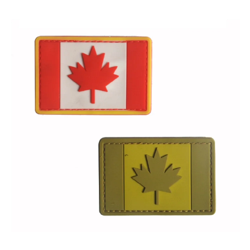 

PVC Armband Loops And Hook Canada Flag Patches Badge Cloth Patch